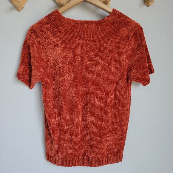 Vintage Carolyn Taylor Short Sleeve Sweater Top Size Small - Picture 4 of 7